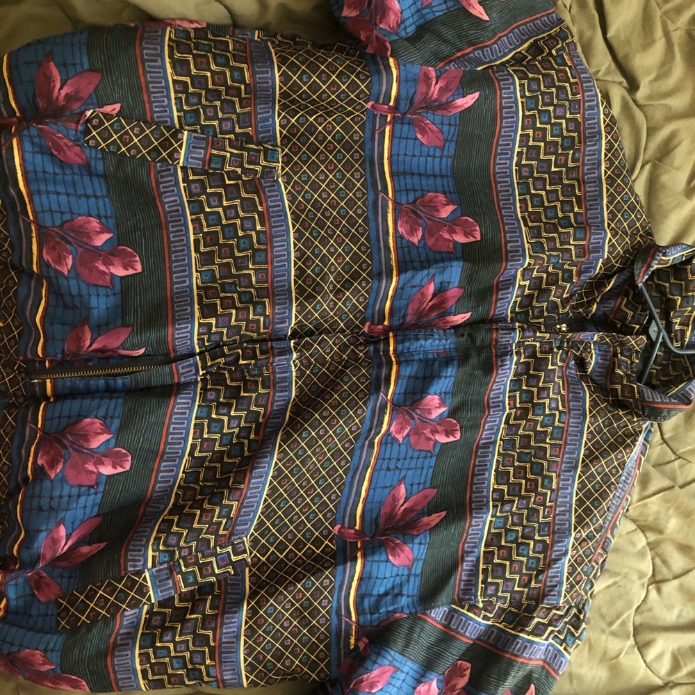 Vintage silk bomber